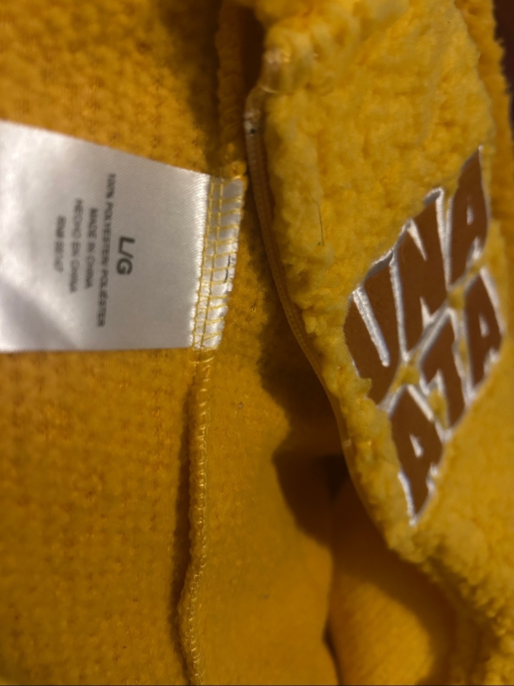 Disney The Lion King "Hakuna Matata" Simba Sherpa Onesie Suit sz L - Picture 13 of 14